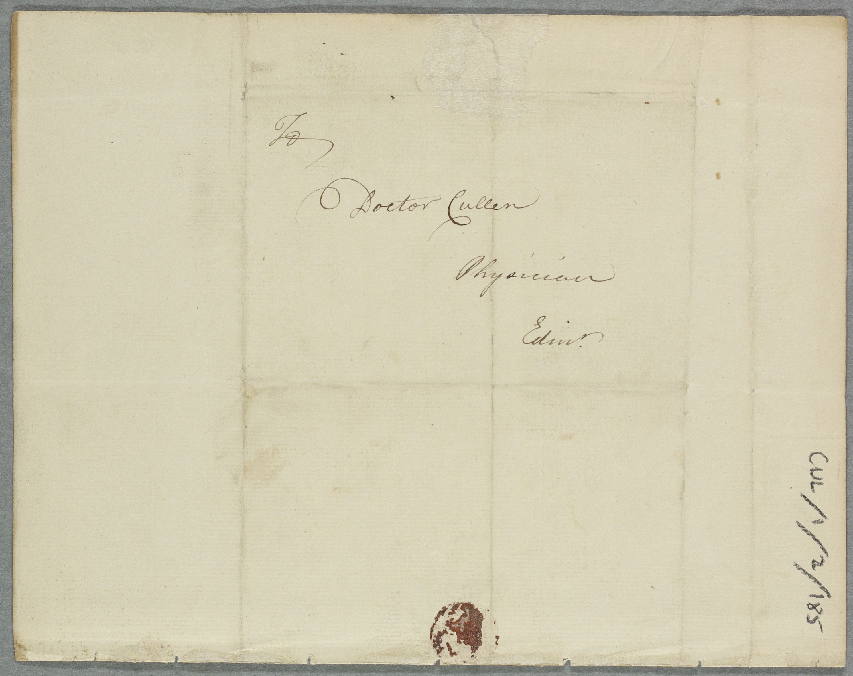 The Cullen Project ID 922 From Dr John Lamont To Dr William 