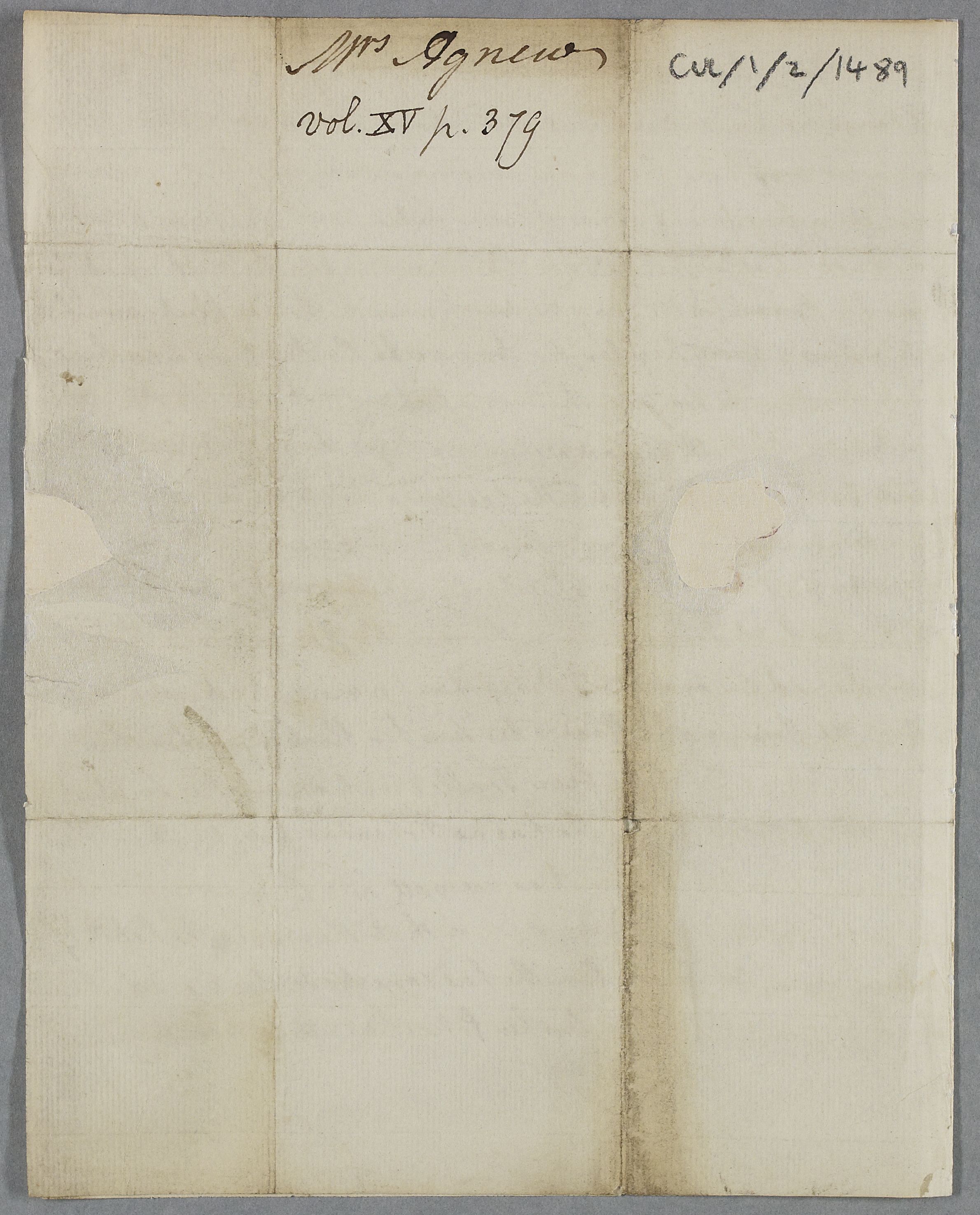 The Cullen Project Id 2434 Case Note Regarding Mrs Vans Agnew