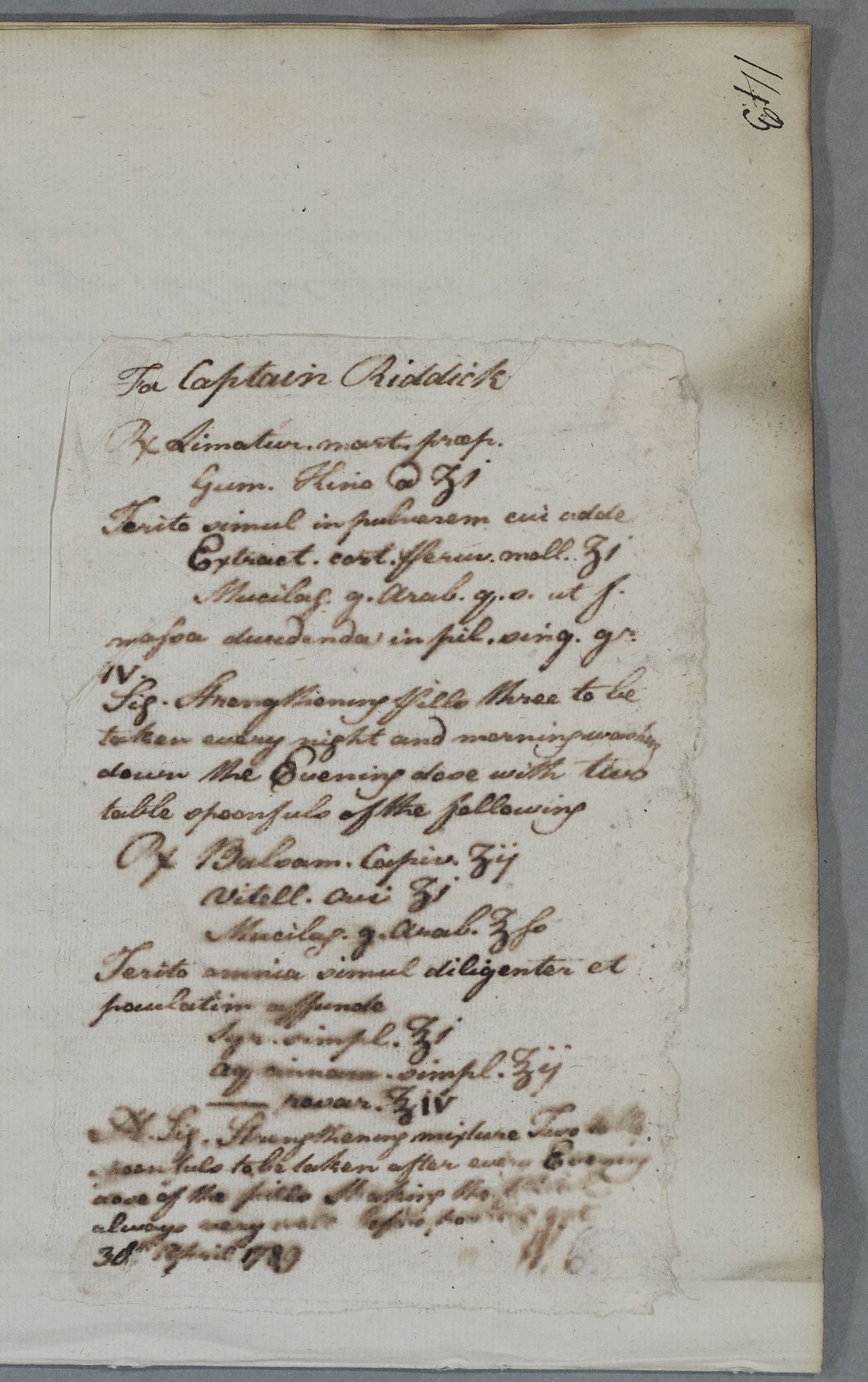 The Cullen Project | [ID:5814] From: Dr William Cullen (Professor ...